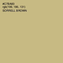 #C7BA83 - Sorrell Brown Color Image